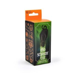 Fred Scaredy Black Cat Funny Gift Wine Bottle Stopper